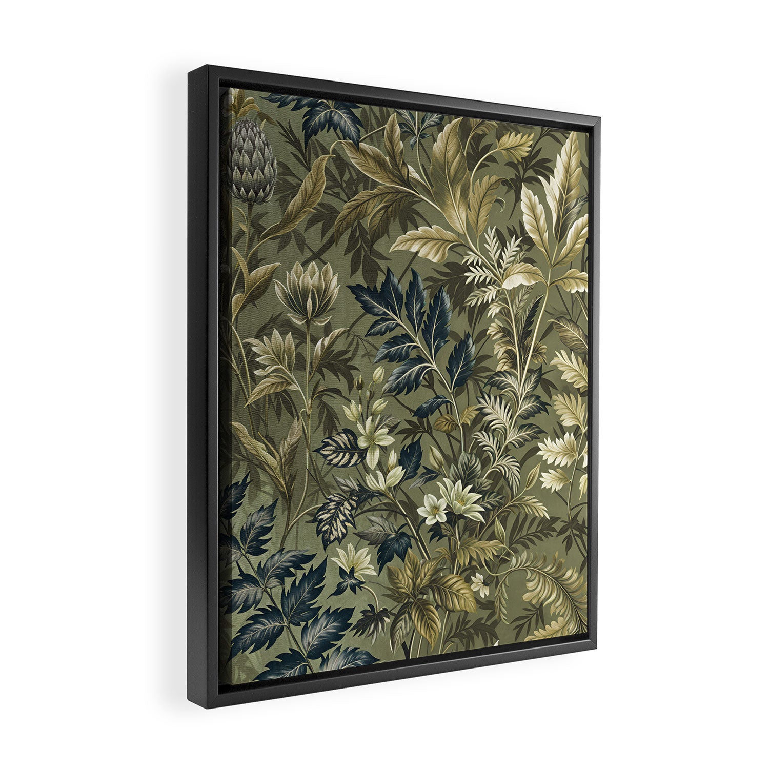 Botanical Tropics of Eden Framed Canvas Print Gallery Image 2