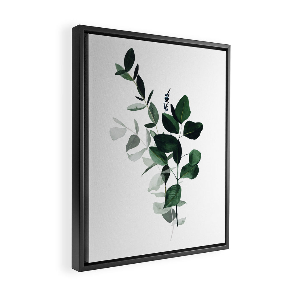 Botany Leaves ~Watercolor Framed Canvas Print Gallery Image 2