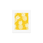 Bright Yellow, Summer, Pineapple Art Art Print Gallery Image 1