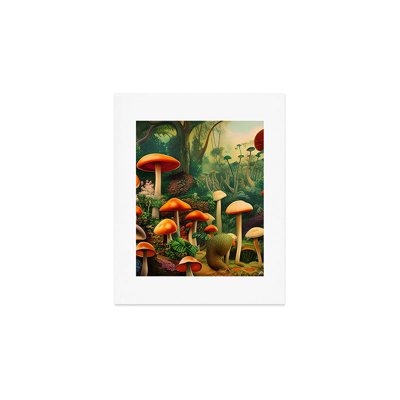 Brirsuris - The Valley of Mushrooms Art Print Gallery Image 1