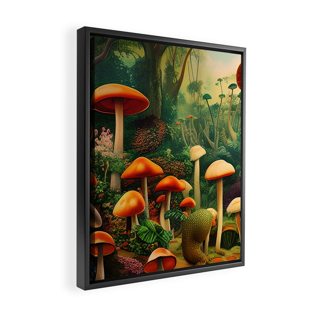 Brirsuris - The Valley of Mushrooms Framed Canvas Print Gallery Image 2