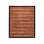 Burnt Orange, Boho Minimalist Stripes Framed Canvas Print Gallery Image 8