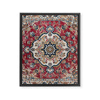 Casbah Crimson Crest Framed Canvas Print Gallery Image 8