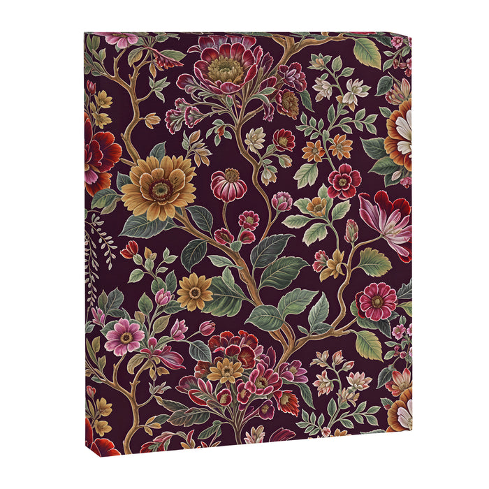 Casbah Magenta Burgundy Floral Canvas Print Gallery Image 1