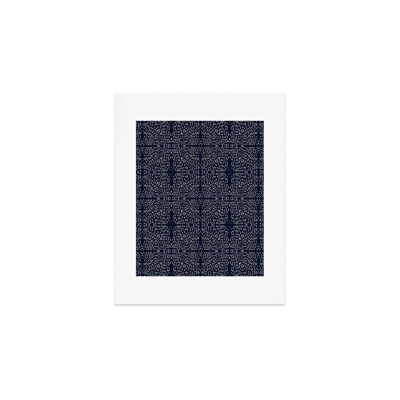 Celestial Stars Art, Indigo Blue, Boho Wall Art, Art Print Gallery Image 1