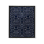 Celestial Stars Art, Indigo Blue, Boho Wall Art, Framed Canvas Print Gallery Image 8