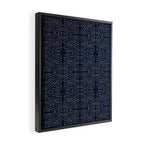 Celestial Stars Art, Indigo Blue, Boho Wall Art, Framed Canvas Print Gallery Image 2