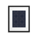 Celestial Stars Art, Indigo Blue, Boho Wall Art, Framed Art Print Gallery Image 6