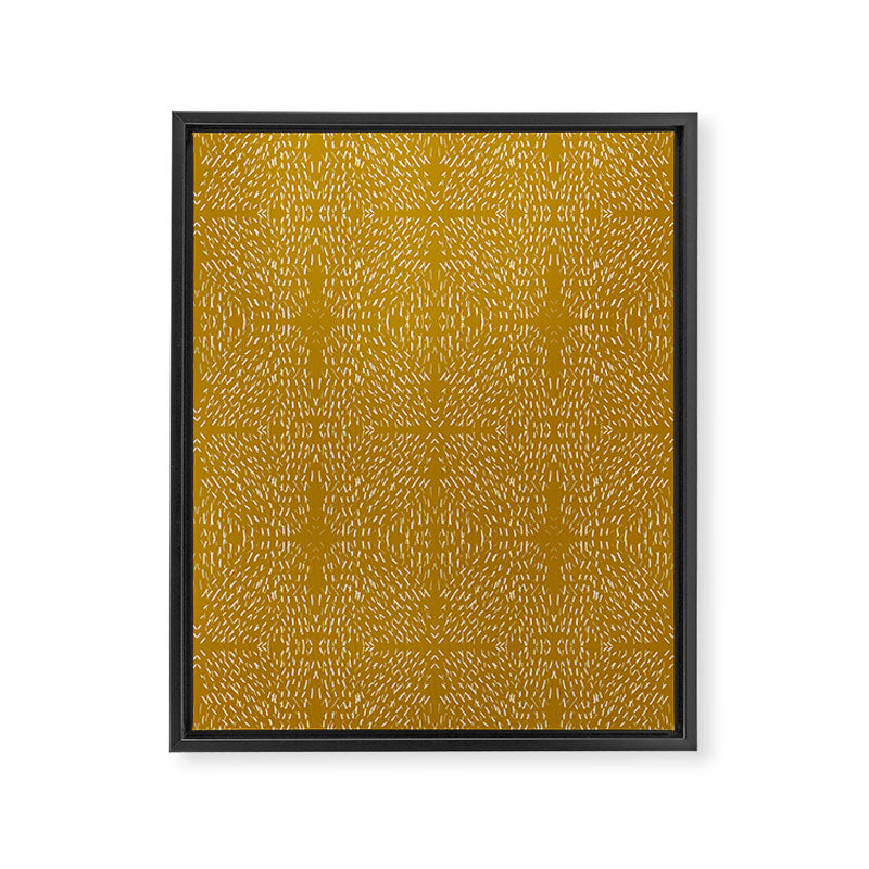 Celestial Stars Art, Mustard Yellow, Boho Wall Art Framed Canvas Print Gallery Image 8