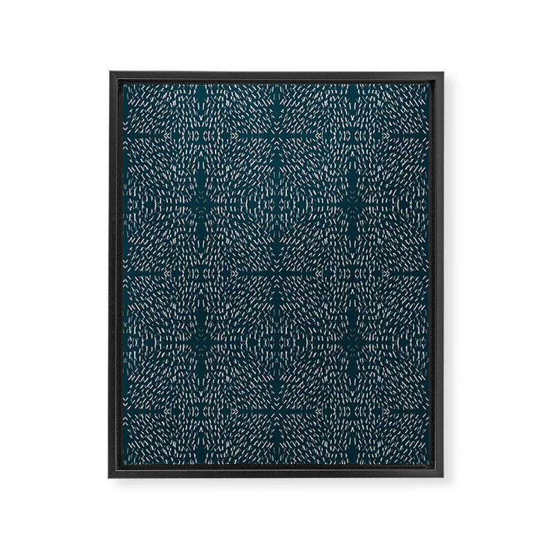 Celestial Stars Art, Teal Green, Boho Wall Art Framed Canvas Print Gallery Image 8