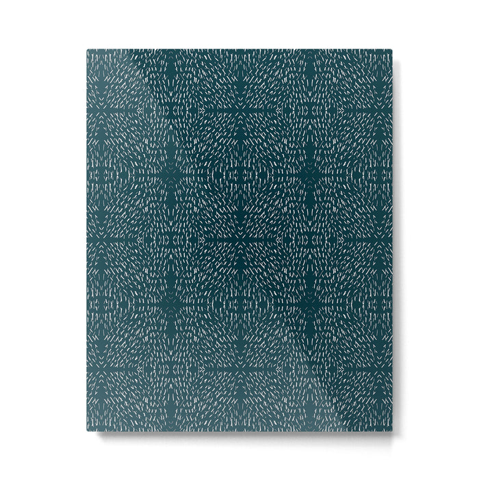 Celestial Stars Art, Teal Green, Boho Wall Art Metal Print Gallery Image 1
