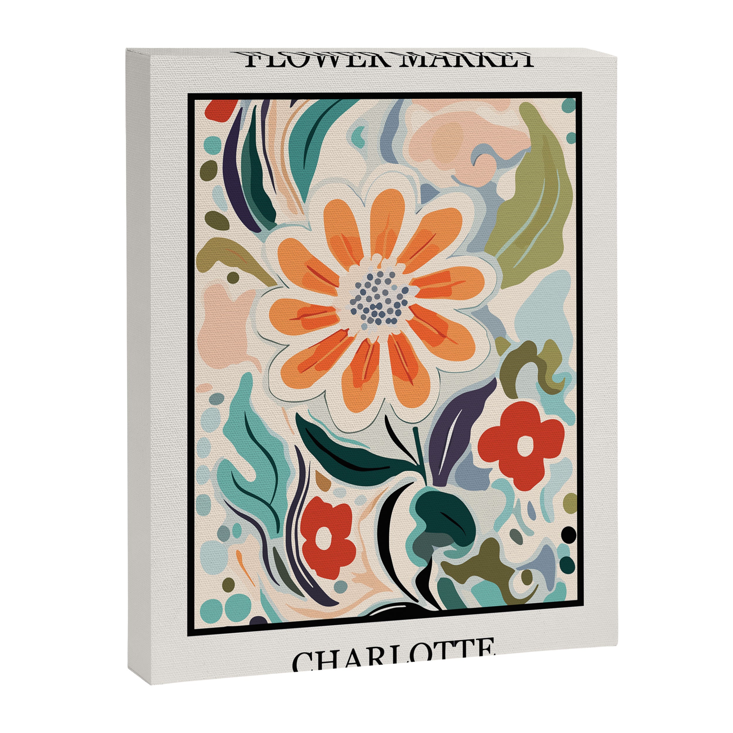 Charlotte Flower Market Print Canvas Print Gallery Image 8