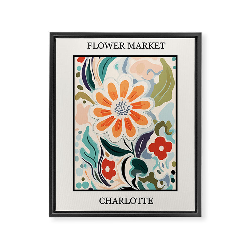 Charlotte Flower Market Print Framed Canvas Print Gallery Image 8