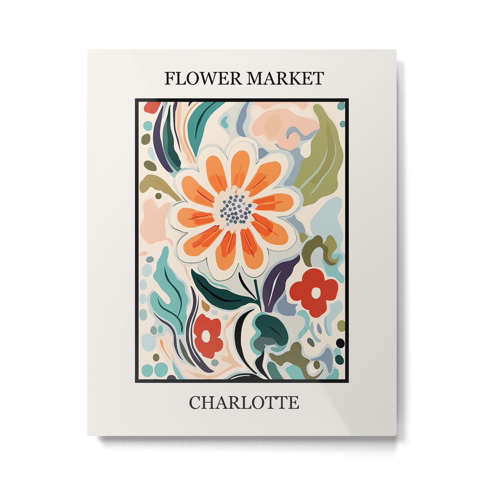 Charlotte Flower Market Print Metal Print Gallery Image 6
