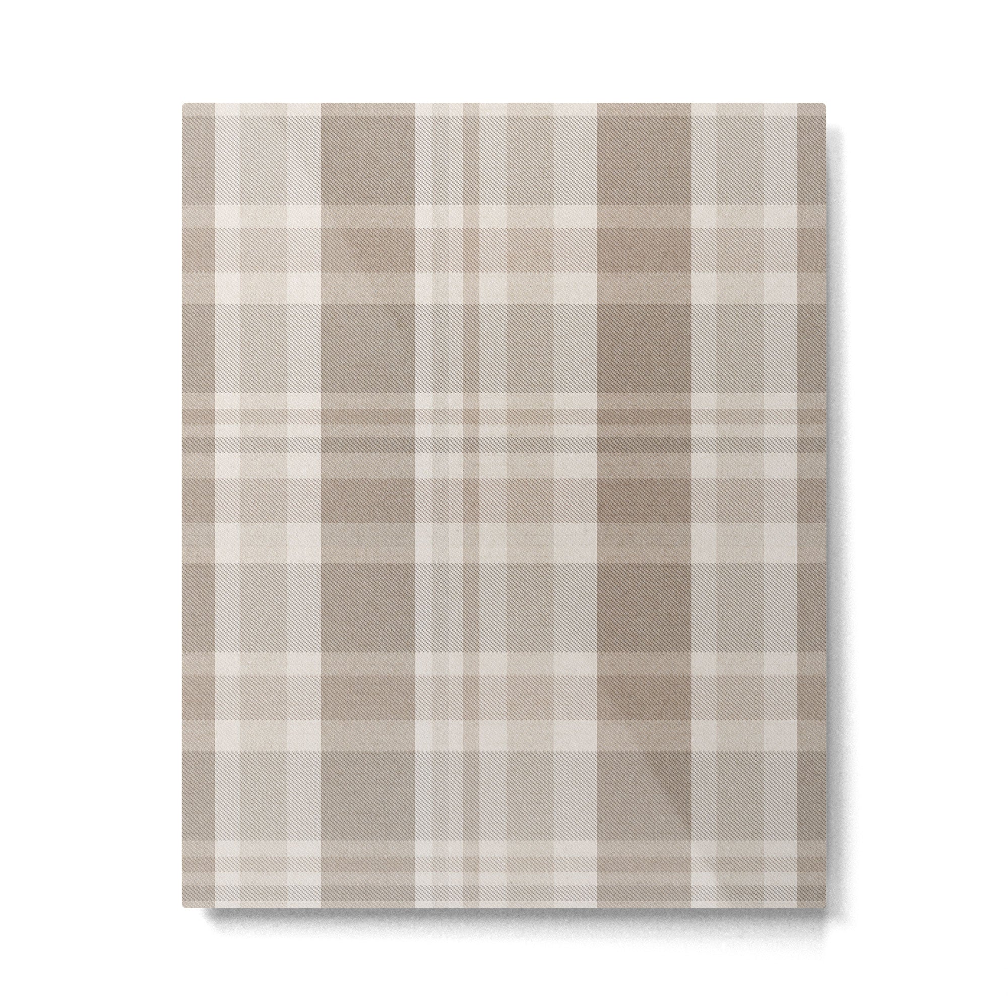 Checkered, Plaid Prints, Warm Brown Metal Print Gallery Image 6