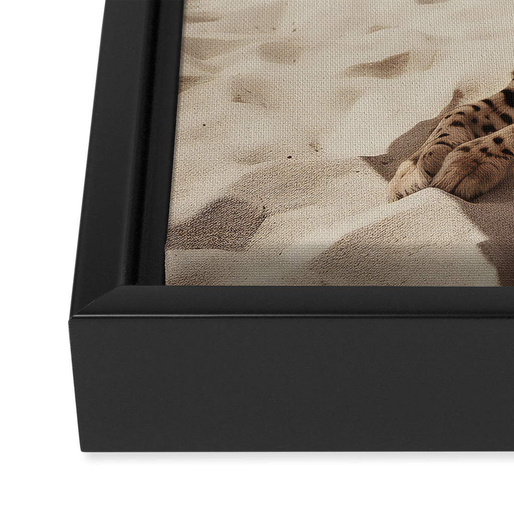 Cheetah's Vacation, Beach Prints Framed Canvas Print Gallery Image 3