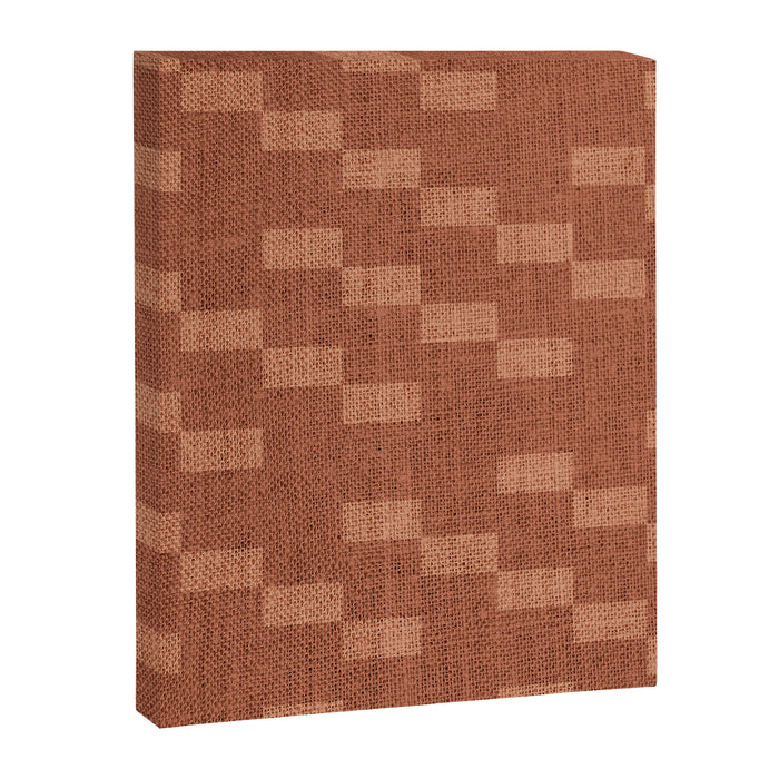 Chic Checks Terracotta Canvas Print Gallery Image 1