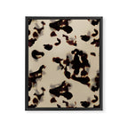 Chic Tortoise Shell on Ivory Framed Canvas Print Gallery Image 8