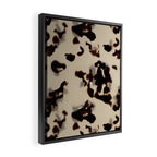 Chic Tortoise Shell on Ivory Framed Canvas Print Gallery Image 2
