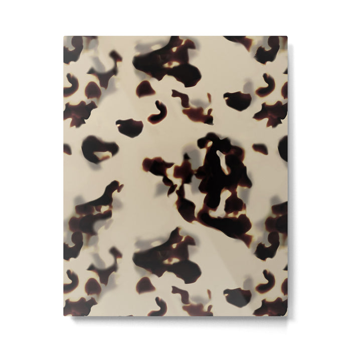 Chic Tortoise Shell on Ivory Metal Print Gallery Image 1