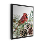 Christmas Cardinal and Pine Framed Canvas Print Gallery Image 2