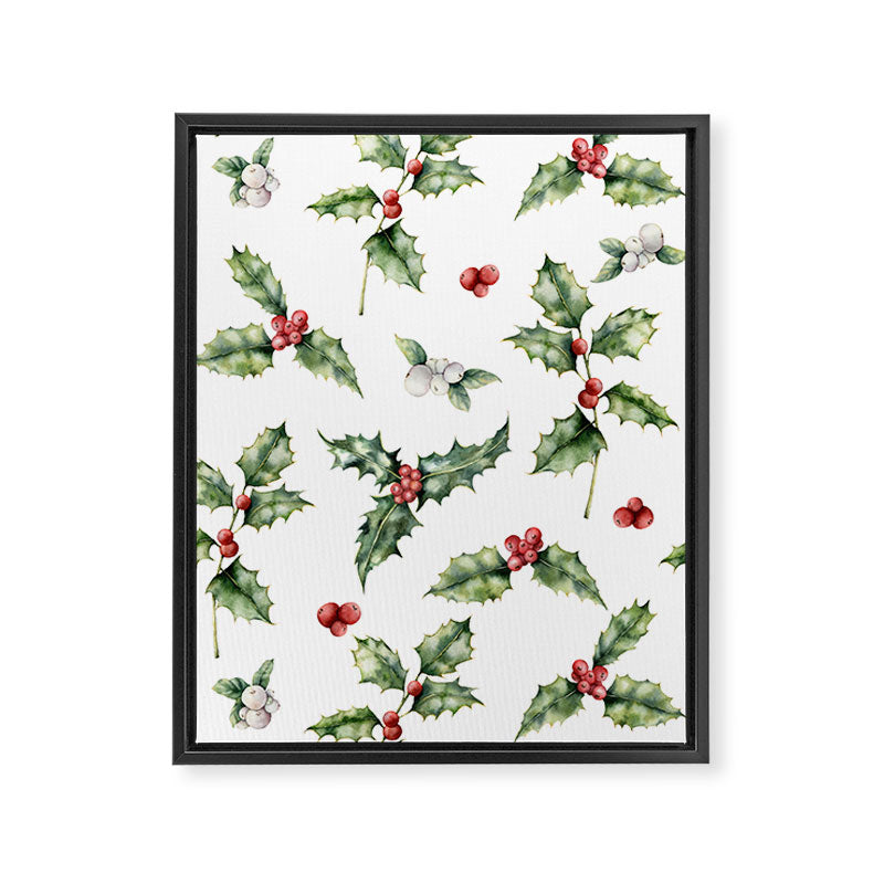Christmas Holly Framed Canvas Print Gallery Image 8