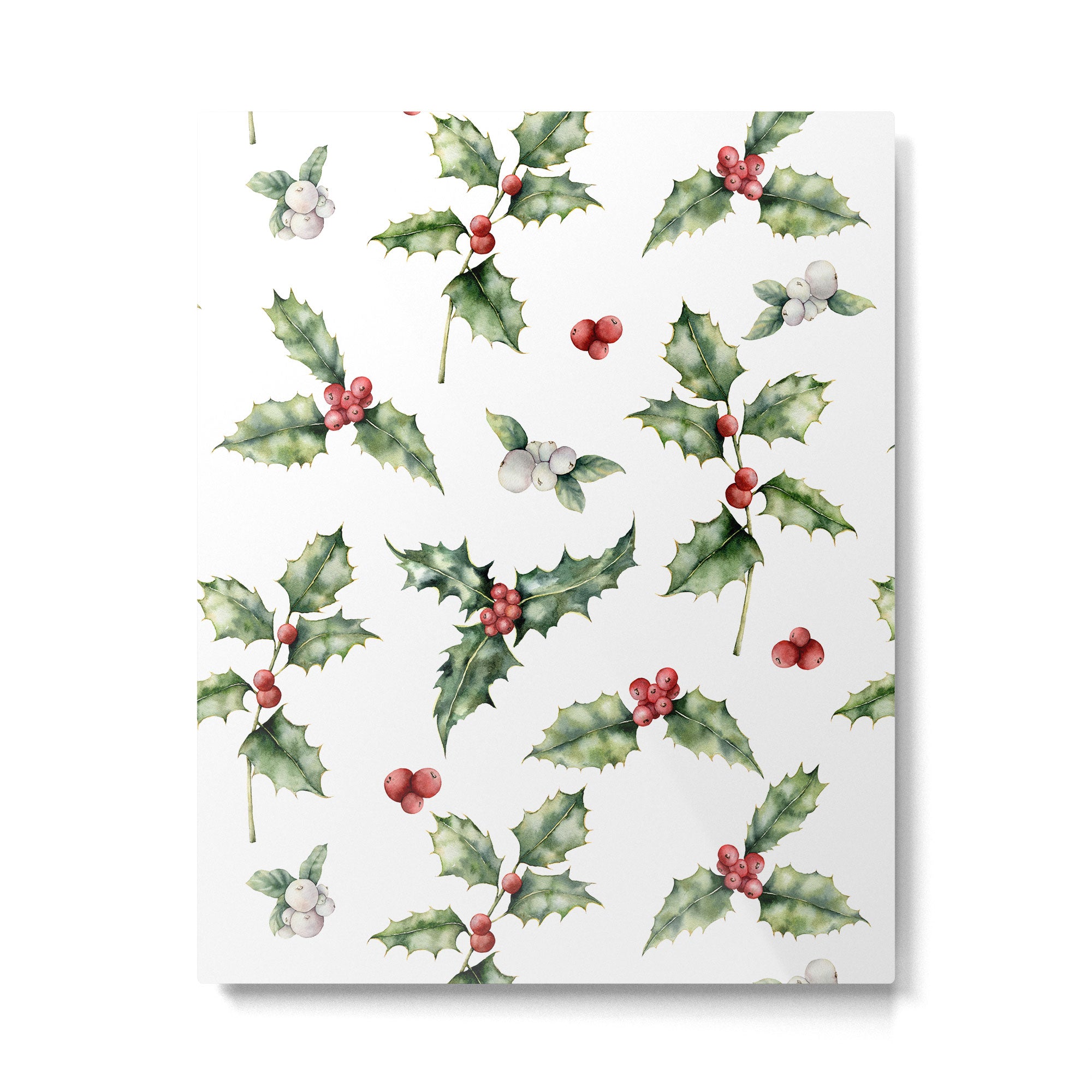 Christmas Holly Metal Print Gallery Image 6