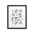 Christmas Holly Framed Art Print Gallery Image 6