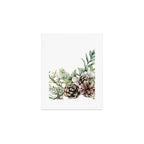 Christmas Pine Bouquet, Watercolor Floral Prints Art Print Gallery Image 1