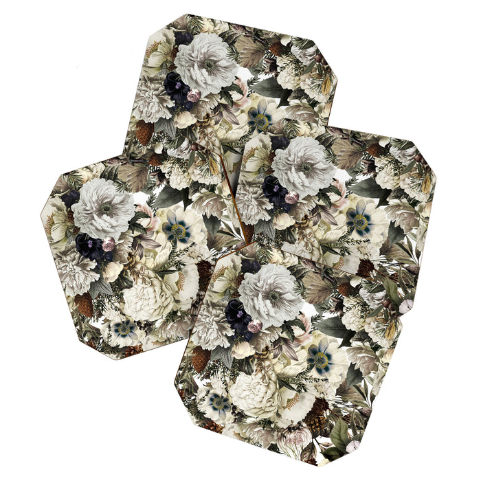 Christmas Vintage Floral Coaster Gallery Image 1
