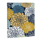 Chrysanthemum Willow, Floral Prints, Blue and Yellow Canvas Print Gallery Image 8