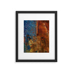 Colorful Blue and Copper Rust Framed Art Print Gallery Image 6