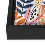 Colorful Jungle Garden Framed Canvas Print Gallery Image 3