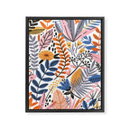 Colorful Jungle Garden Framed Canvas Print Gallery Image 8