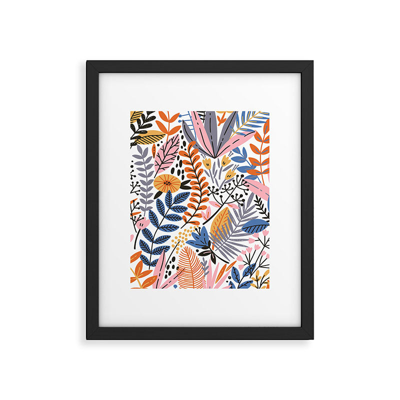 Colorful Jungle Garden Framed Art Print Gallery Image 6
