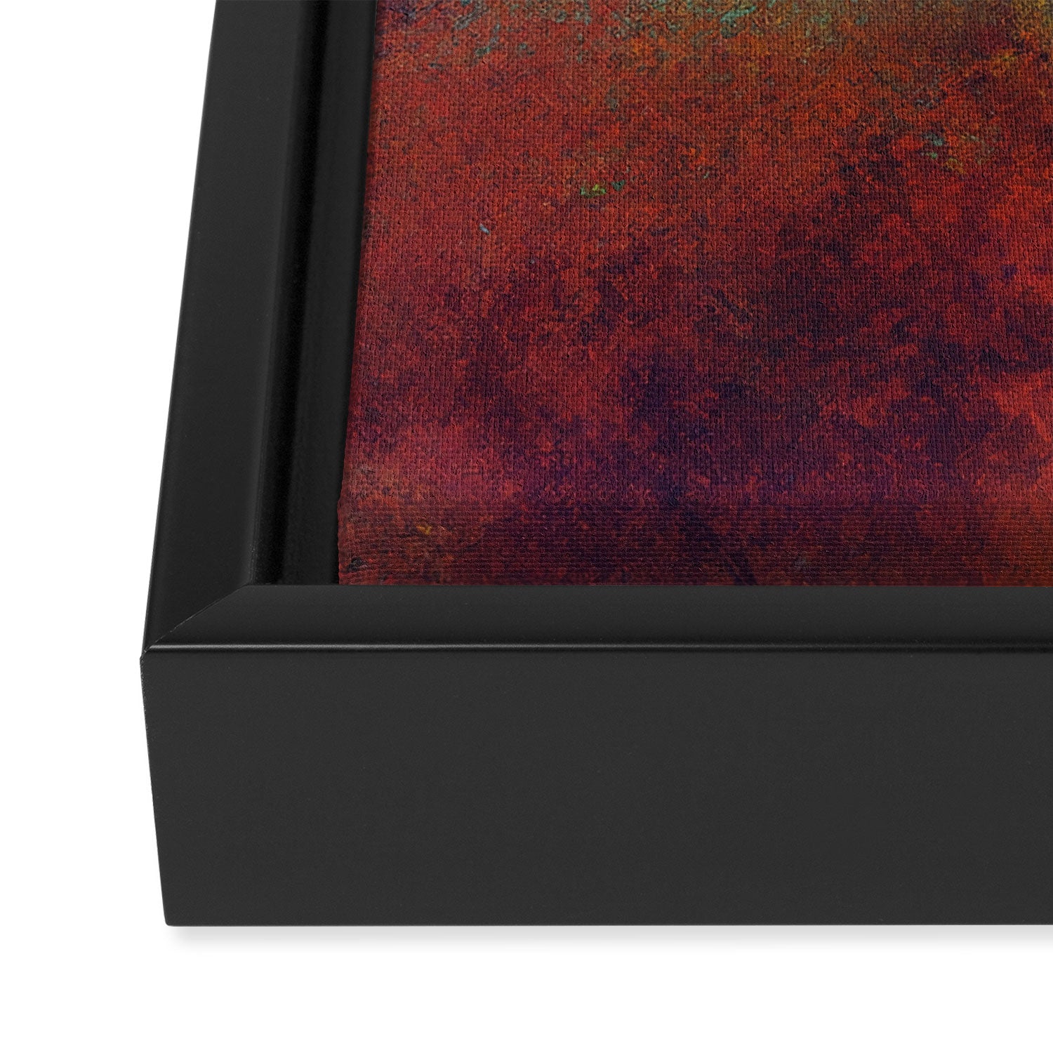 Colorful Rust Aesthetic Grunge Art Framed Canvas Print Gallery Image 3