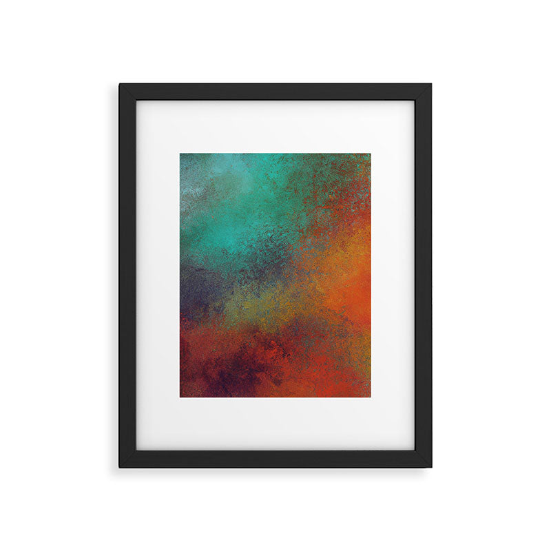 Colorful Rust Aesthetic Grunge Art Framed Art Print Gallery Image 6