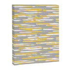 Colorful Stripes, Abstract Art, Yellow and Gray Canvas Print Gallery Image 8