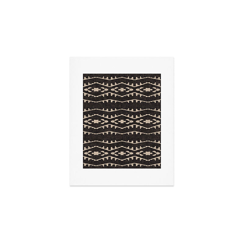 Country Western Pattern in Black Art Print Gallery Image 1
