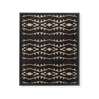 Country Western Pattern in Black Framed Canvas Print Gallery Image 8