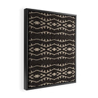 Country Western Pattern in Black Framed Canvas Print Gallery Image 2
