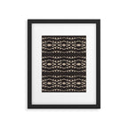 Country Western Pattern in Black Framed Art Print Gallery Image 6