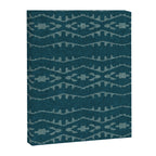 Country Western Pattern in Teal Canvas Print Gallery Image 8