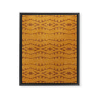 Country Western Pattern in Yellow Framed Canvas Print Gallery Image 8