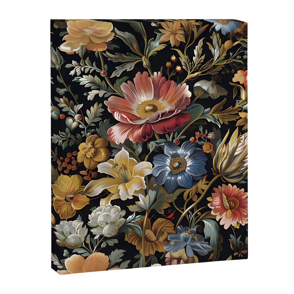 Countryside Bloom Ethereal Dark Floral Canvas Print Gallery Image 8