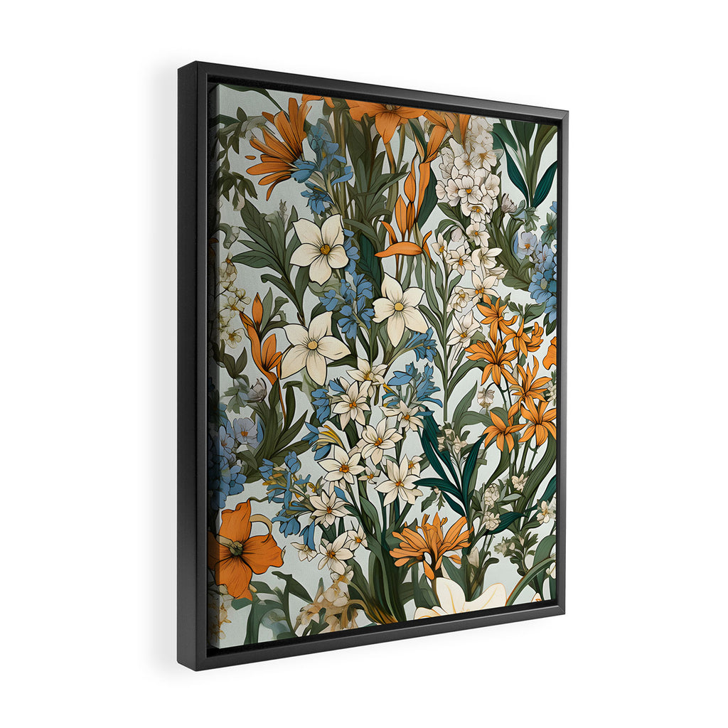 Countryside Bloom Floral Cottage Allure Framed Canvas Print Gallery Image 2