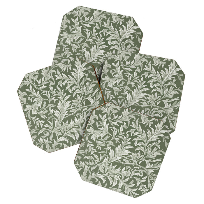 Countryside Bloom Sage Leaf Coaster Gallery Image 1