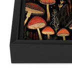 Dark Forest Magic Mushrooms Art Framed Canvas Print Gallery Image 3