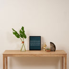 Dark Teal Ethnic Spotted Striped Framed Canvas Print Gallery Image 4