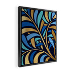 Decorative Floral Leaf Framed Canvas Print Gallery Image 2